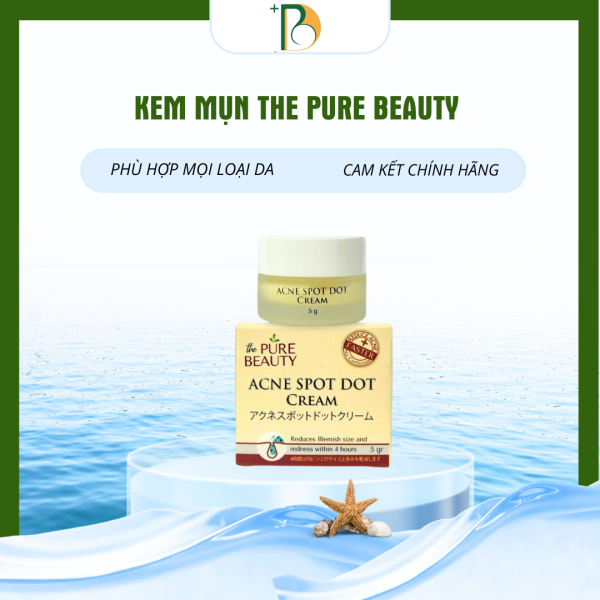 KEM MỤN PURE BEAUTY ACNE SPOT DOT CREAM 5GR