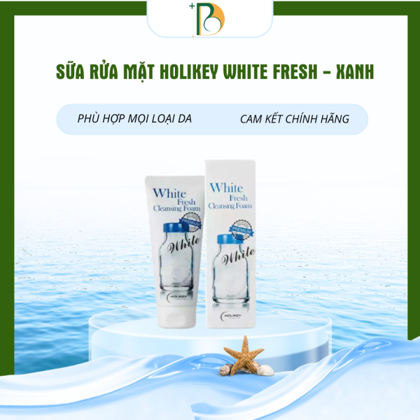 SỮA RỬA MẶT HOLIKEY WHITE FRESH - XANH